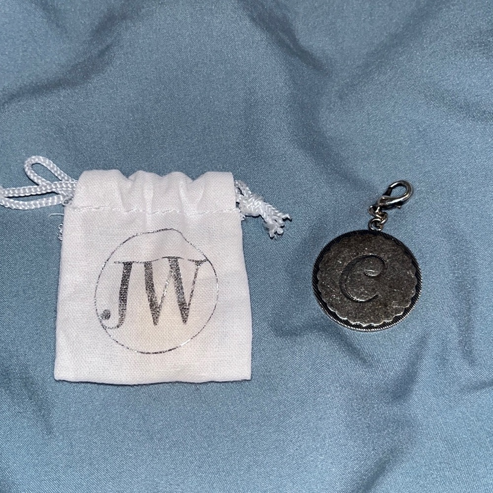 John Wind silver C coin charm